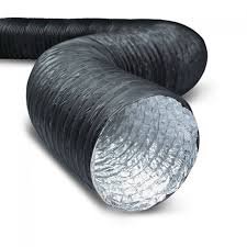 Black flexible PVC double layer ducting 750 cm